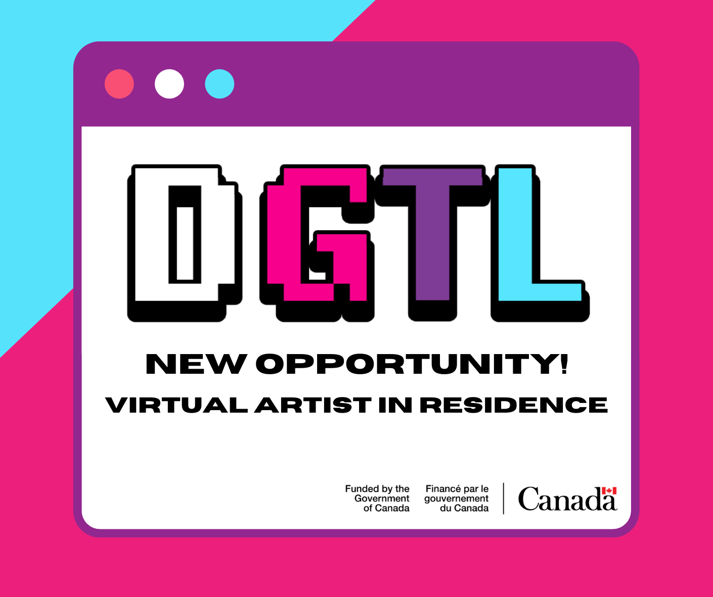 New Opportunity for a Virtual Resident Artist/Intern for DGTL Creator North. Apply now!